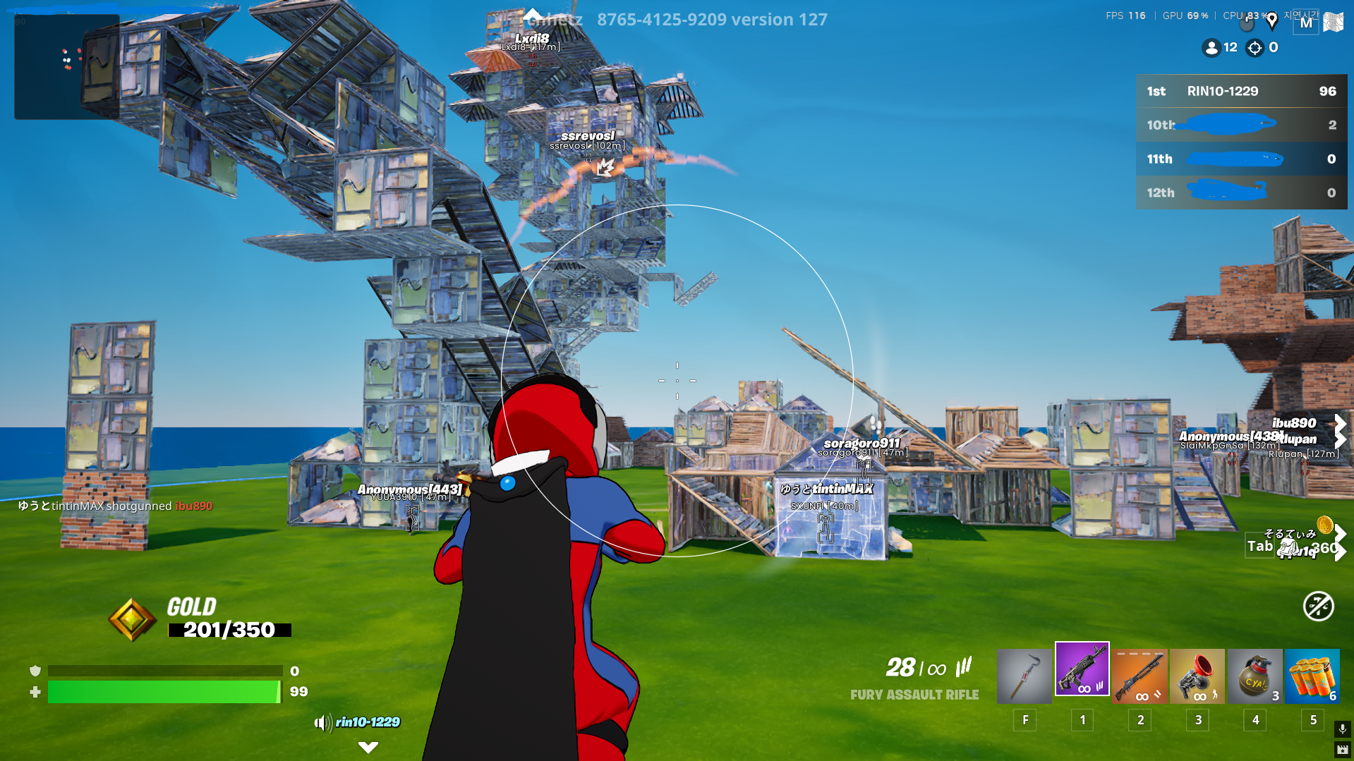 In-game Gameplay View